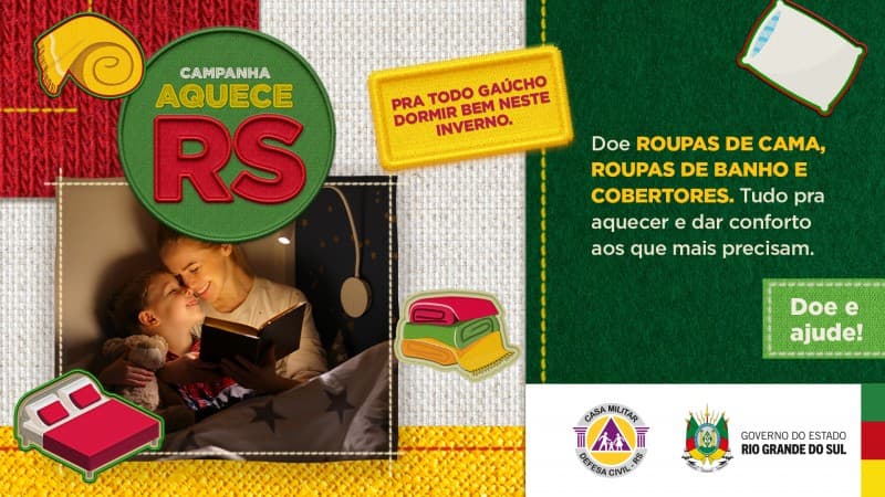 Campanha do Agasalho 2026 foca em itens de cama e banho no RS