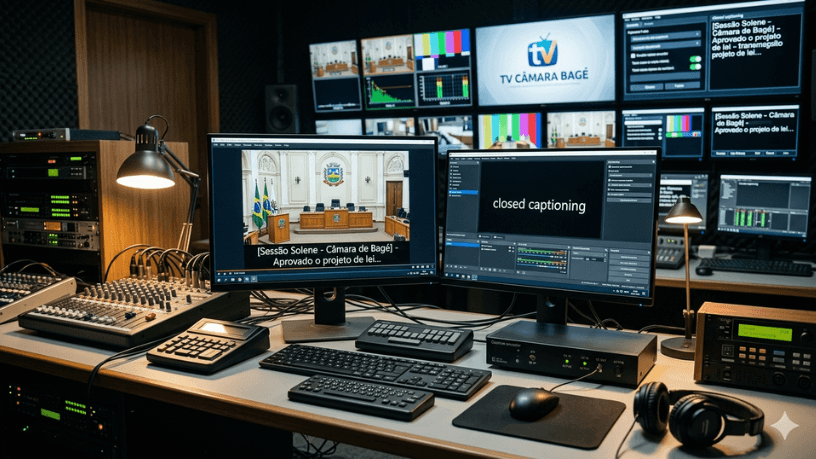 TV Câmara Bagé implementa closed caption para ampliar acessibilidade
