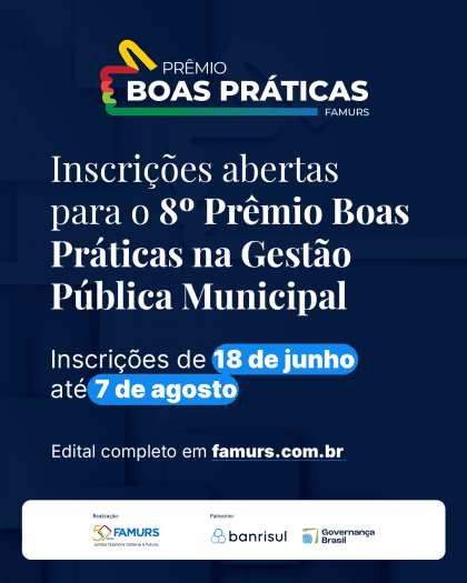 Famurs abre inscrições para prêmio de boas práticas municipais