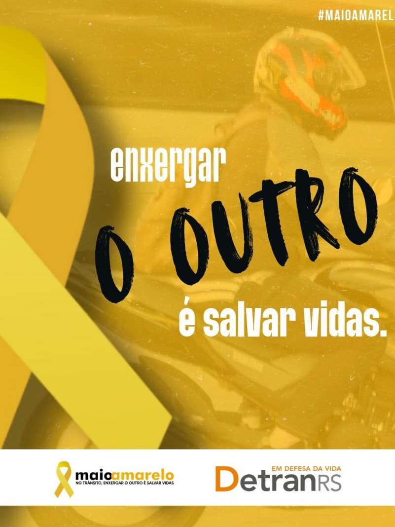 DetranRS lança 13ª edição do Maio Amarelo com foco na segurança de motociclistas