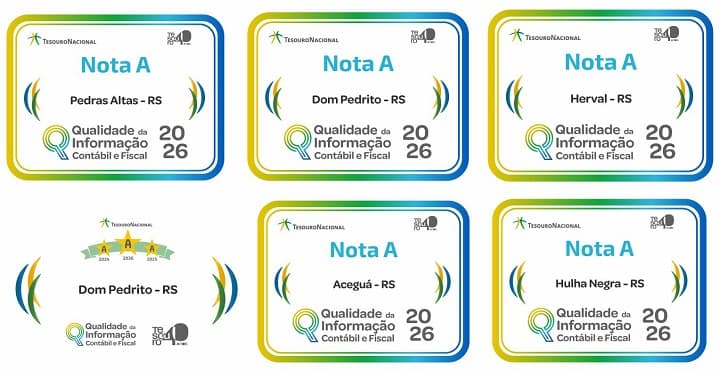 Municípios da região recebem nota A em prêmio de informação contábil