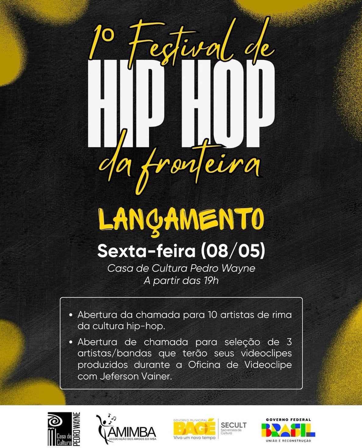 Bagé abre inscrições para o I Festival de Hip-Hop da Fronteira com recursos federais